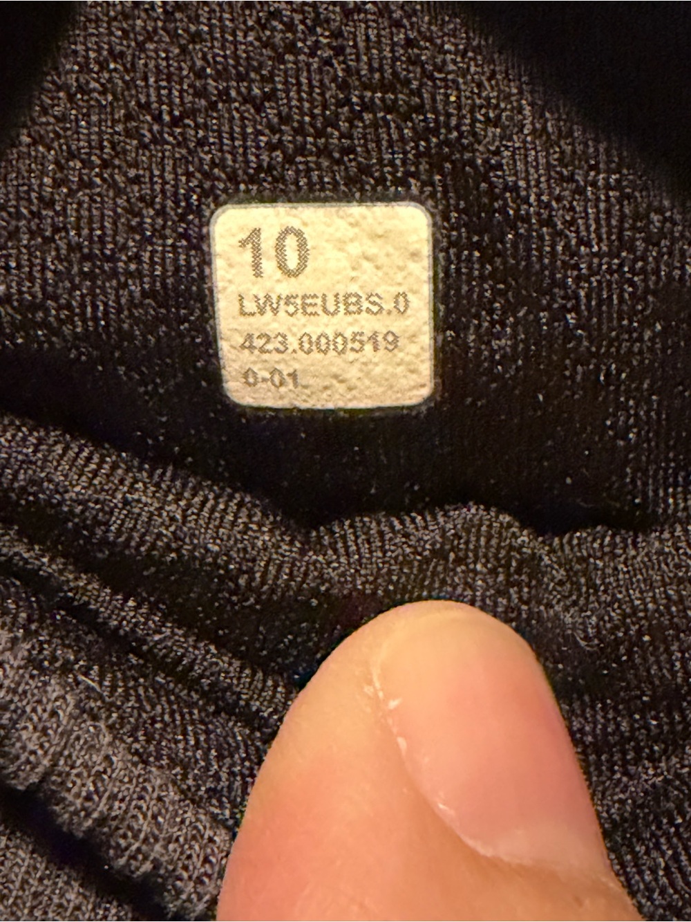 Lululemon Brushed Softstreme Ribbed Zip Flared Pant 32.5"Black size 10 - Picture 6 of 6